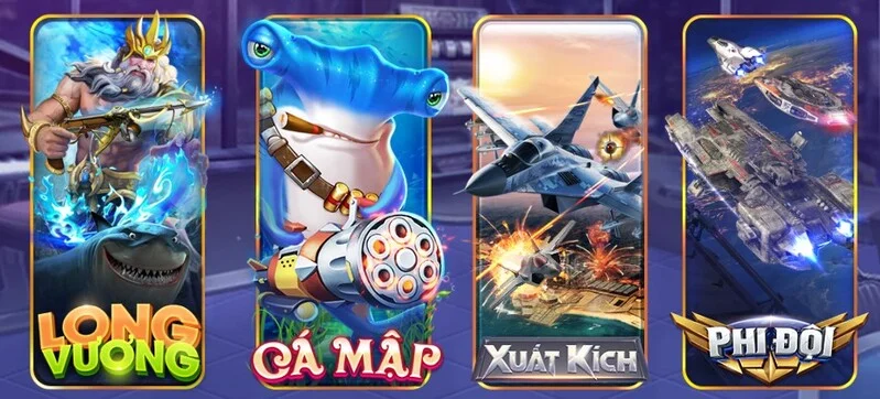 Game kỹ năng bắn cá và mini game